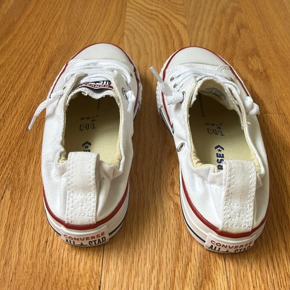 Converse Chuck Taylors Sneakers White Size 1 Juniors Slip On - Picture 5 of 12